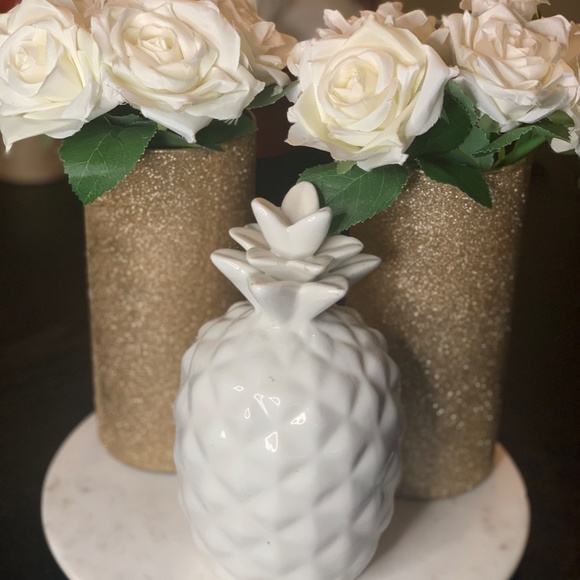 Glitter gold Cylinder Vase - Picture 3 of 5